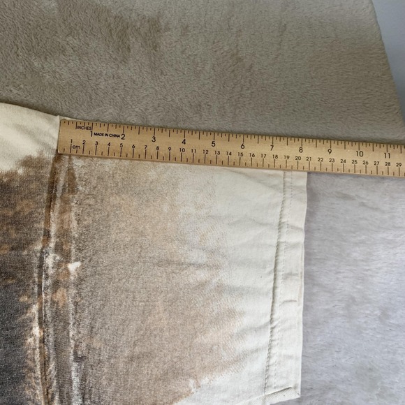 Vintage The Beatles Shirt Mens XL Sepia Allover Graphic Band Cotton Rock 1998 - Picture 7 of 10